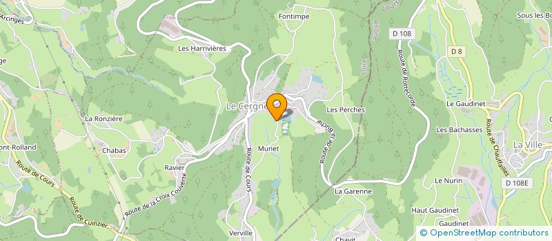 localisation de l'entreprise L ET S FISHING  LE CERGNE