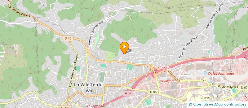 localisation de l'entreprise L ET T RENOVATION à LA VALETTE-DU-VAR