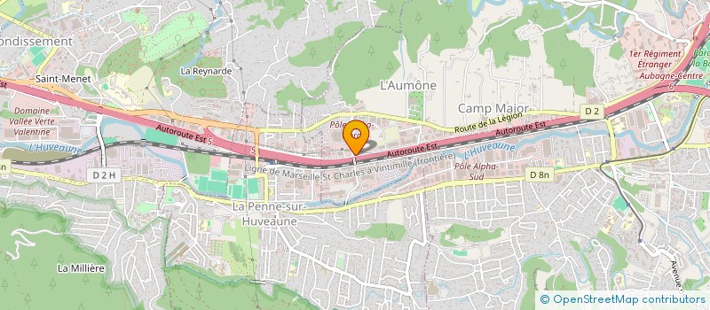 localisation de l'entreprise L. ET V. CASTILLON CONSEIL  AUBAGNE