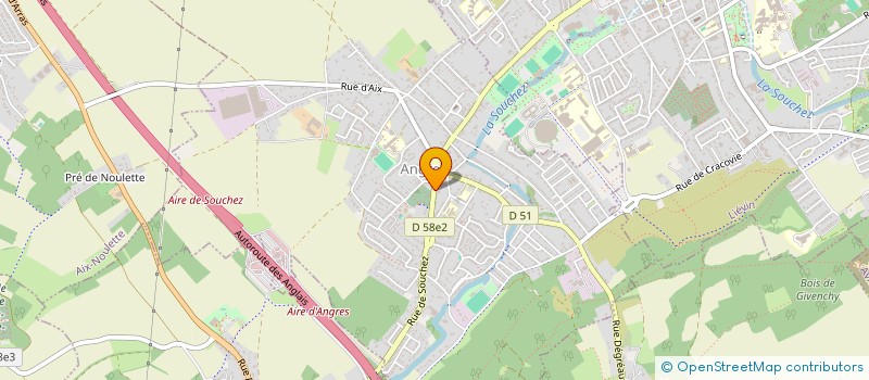 localisation de l'entreprise L'ETABLE  ANGRES