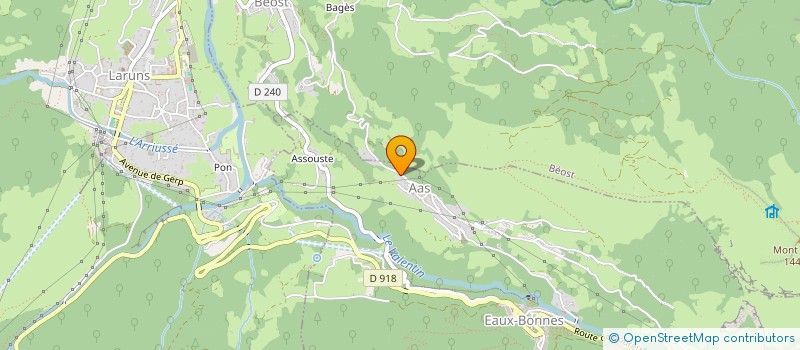 localisation de l'entreprise L'ETABLE AYCAGUER  LARUNS