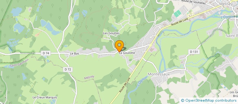 localisation de l'entreprise L'ETABLE DE LA GOULOTTE  MELISEY