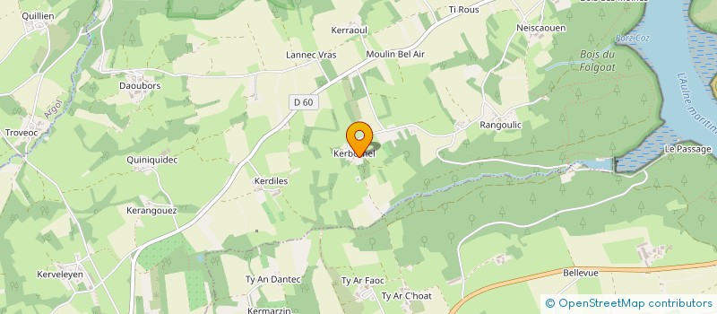 localisation de l'entreprise L'ETABLE DES KORRIGANS à LANDEVENNEC