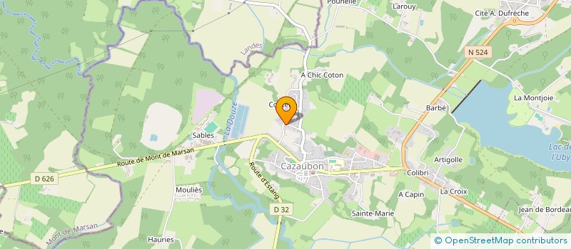 localisation de l'entreprise L'ETABLE DU COIN à CAZAUBON