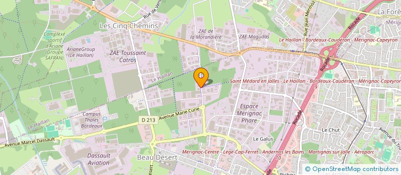 localisation de l'entreprise L'ETABLI  MERIGNAC