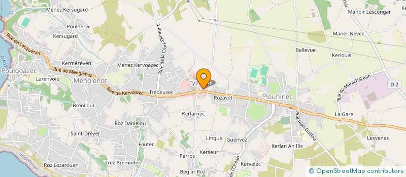 localisation de l'entreprise L'ETABLI PIZZA  PLOUHINEC