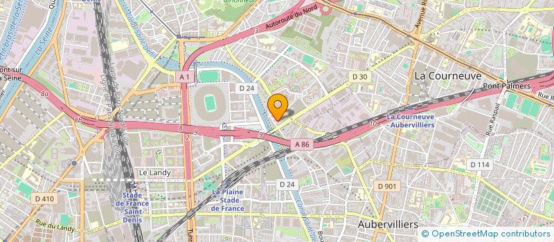 localisation de l'entreprise L' ETAGE RENOVATION  AUBERVILLIERS