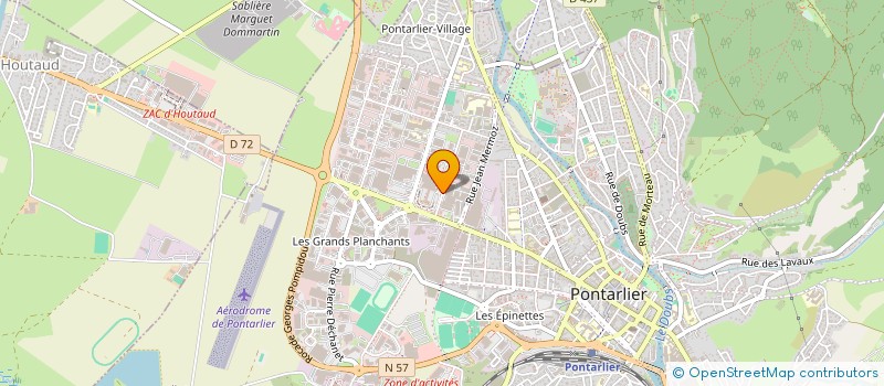 localisation de l'entreprise L'ETAGE SPORT CLUB  PONTARLIER