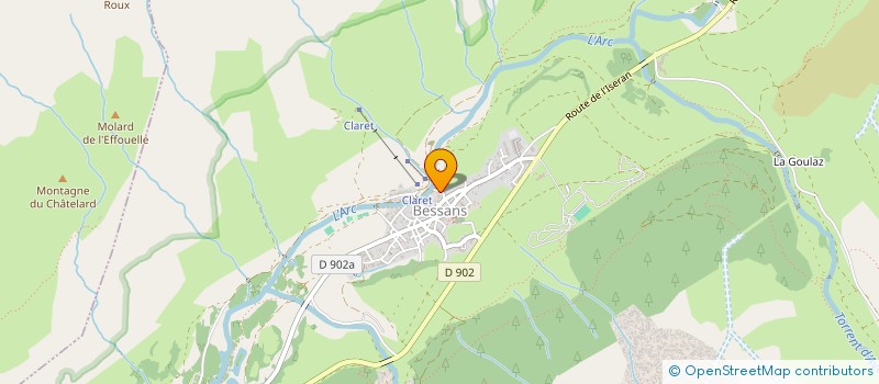 localisation de l'entreprise L'ETAGERE  VAL-CENIS