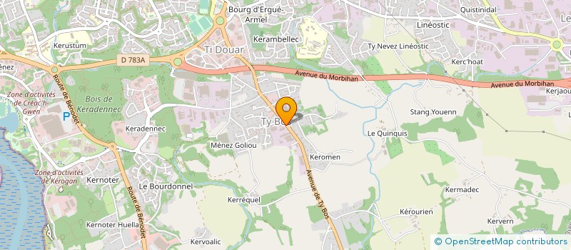 localisation de l'entreprise L'ETAGERE A PAIN à QUIMPER
