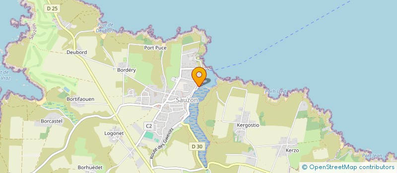 localisation de l'entreprise L ETAL DE MER à SAUZON