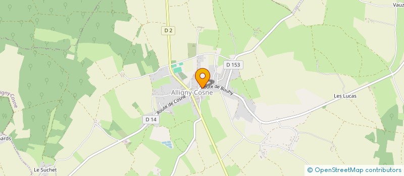 localisation de l'entreprise L'ETAL DU VILLAGE à ALLIGNY-COSNE