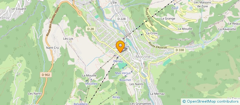 localisation de l'entreprise L'ETALE à MORZINE