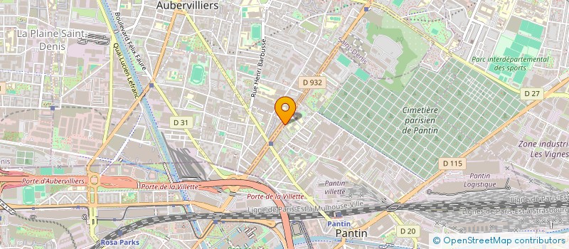 localisation de l'entreprise L ETALON D OR à PANTIN