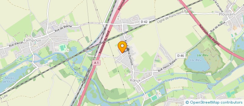 localisation de l'entreprise L'ETALON ROSE & CIE  RUX