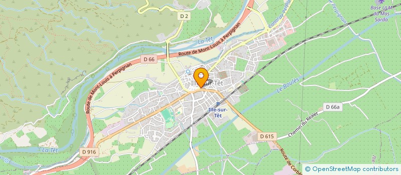 localisation de l'entreprise L'ETAMINE à ILLE-SUR-TET