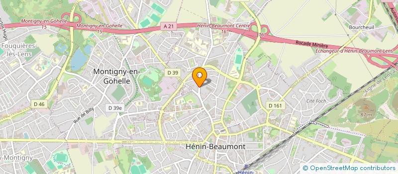 localisation de l'entreprise L ETANCHEUR  HENIN-BEAUMONT