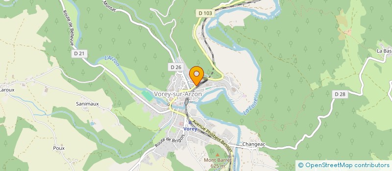 localisation de l'entreprise L'ETANCHEUR AUVERGNAT à VOREY