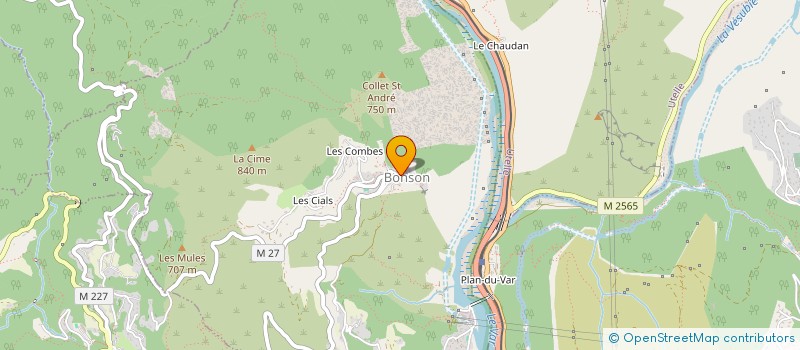 localisation de l'entreprise L'ETANCHEUR NICOIS  BONSON