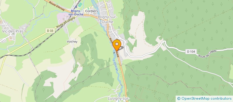 localisation de l'entreprise L'ETANG  BLIGNY-SUR-OUCHE