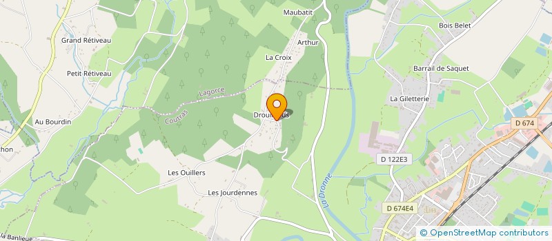 localisation de l'entreprise L'ETANG  COUTRAS