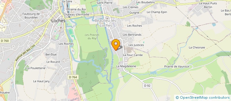 localisation de l'entreprise L'ETANG  BEAULIEU-LES-LOCHES