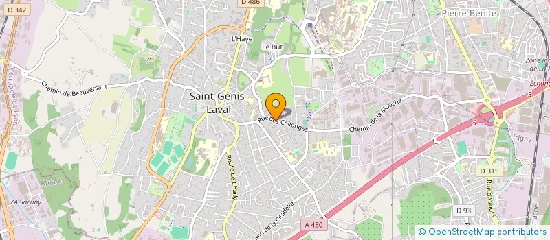 localisation de l'entreprise L'ETANG  SAINT-GENIS-LAVAL