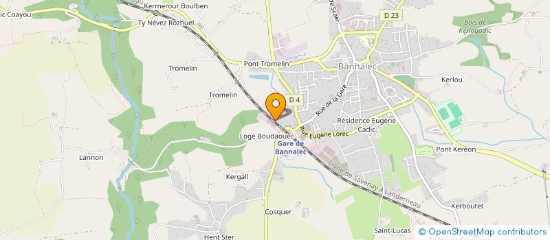 localisation de l'entreprise L'ETANG  BANNALEC