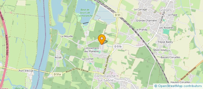localisation de l'entreprise L'ETANG AMICUS à CORMORANCHE-SUR-SAONE