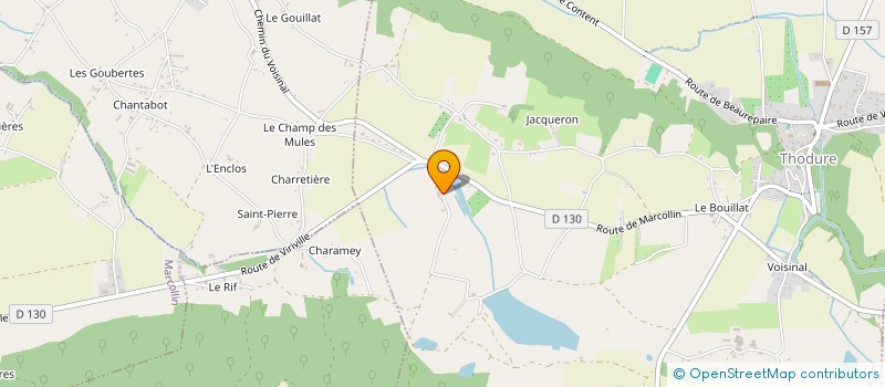 localisation de l'entreprise L'ETANG BERGER  THODURE