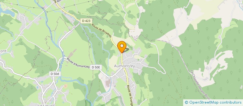 localisation de l'entreprise L'ETANG D'ORON  GRANGES-AUMONTZEY