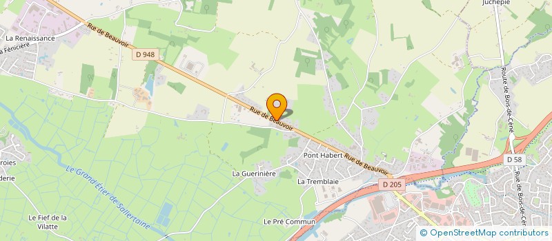 localisation de l'entreprise L'ETANG DANSE  LE PERRIER