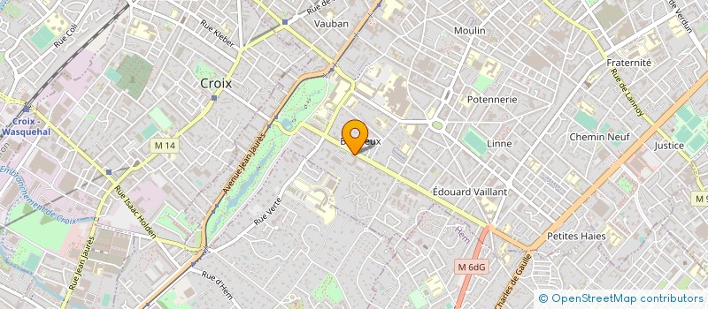 localisation de l'entreprise L'ETANG DE TILLOY  ROUBAIX