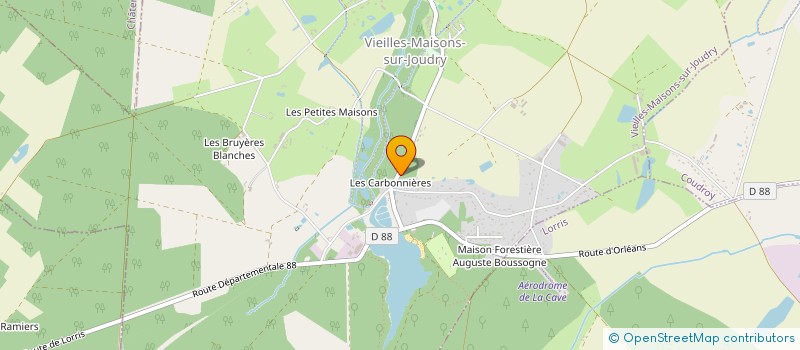 localisation de l'entreprise L'ETANG DES BOIS à VIEILLES-MAISONS-SUR-JOUDRY