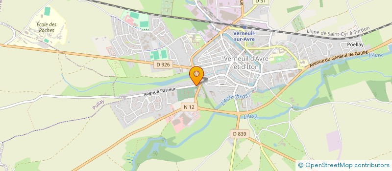 localisation de l'entreprise L'ETANG DES FORGES  VERNEUIL D'AVRE ET D'ITON