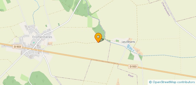 localisation de l'entreprise L'ETANG DES GRANGES  FROMENTIERES