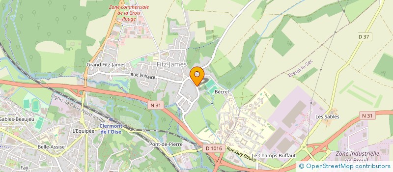 localisation de l'entreprise L'ETANG DES NACOTS  FITZ-JAMES