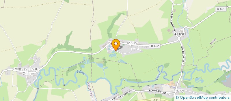 localisation de l'entreprise L'ETANG DES SOURCES  MALZY