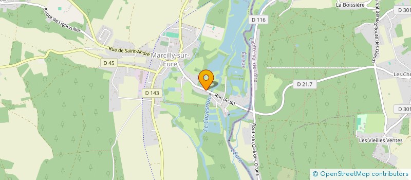 localisation de l'entreprise L'ETANG DU CHAT BOTTE  MARCILLY-SUR-EURE