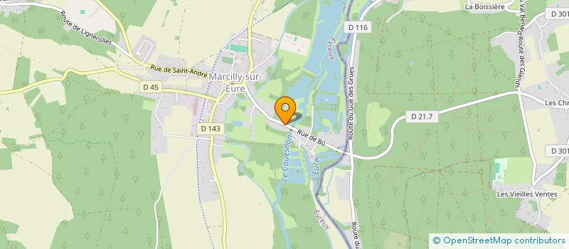 localisation de l'entreprise L'ETANG DU CHAT BOTTE  MARCILLY-SUR-EURE