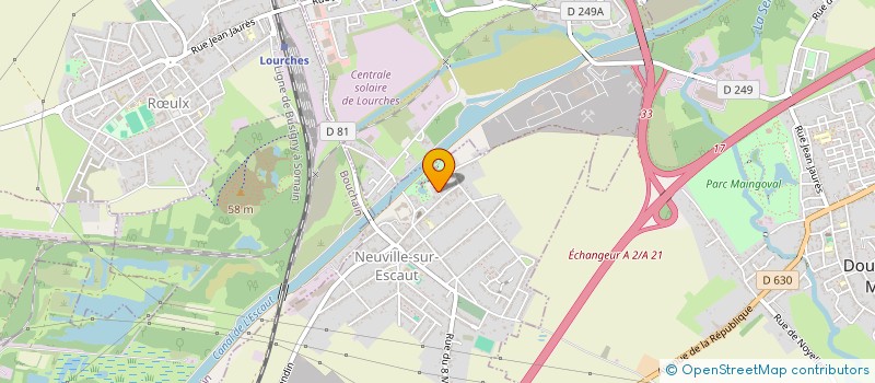 localisation de l'entreprise L'ETANG DU PARC NEUVILLOIS  NEUVILLE-SUR-ESCAUT