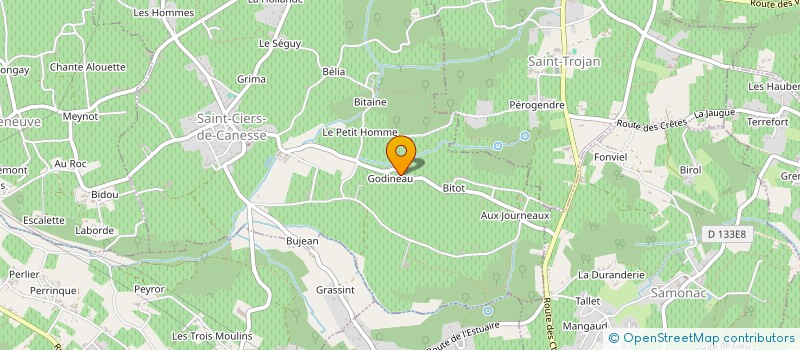 localisation de l'entreprise L'ETANG TEUILLACAIS  SAINT-CIERS-DE-CANESSE