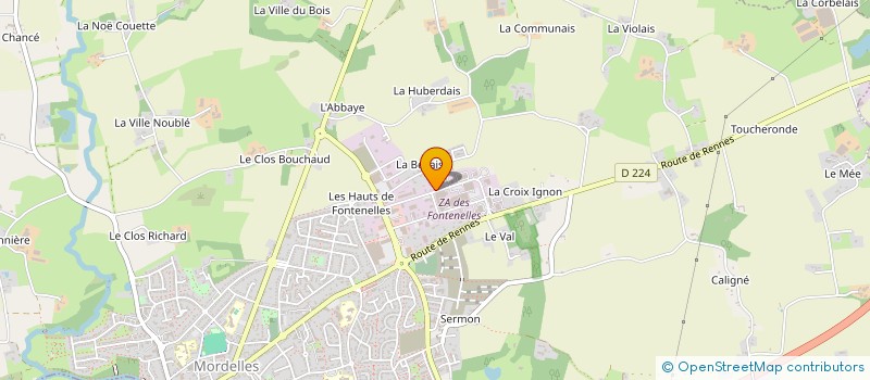 localisation de l'entreprise L ETAPE à MORDELLES