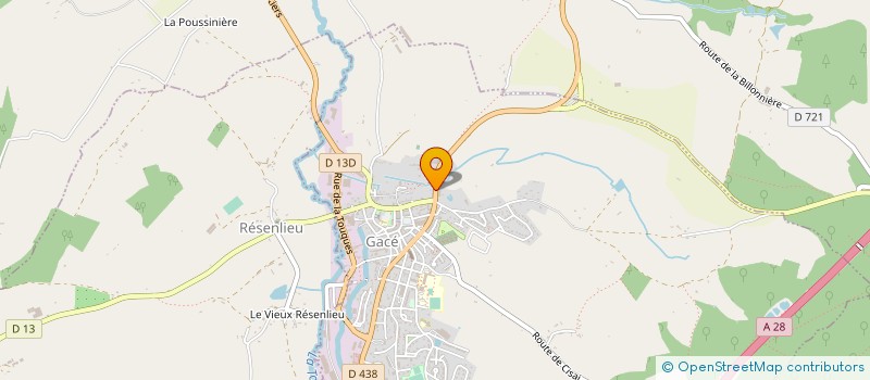 localisation de l'entreprise L'ETAPE à GACE