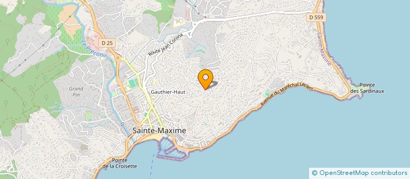 localisation de l'entreprise L'ETAPE à SAINTE-MAXIME