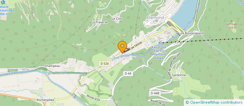 localisation de l'entreprise L'ETAPE  ALLEMOND