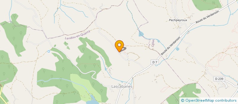 localisation de l'entreprise L'ETAPE BLEUE  LENDOU-EN-QUERCY