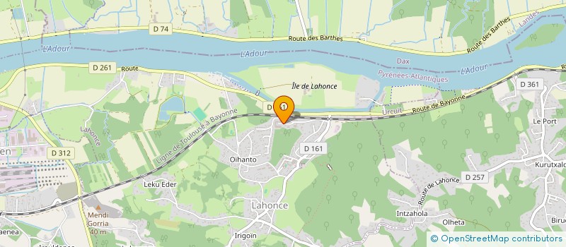 localisation de l'entreprise L'ETCHE  LAHONCE