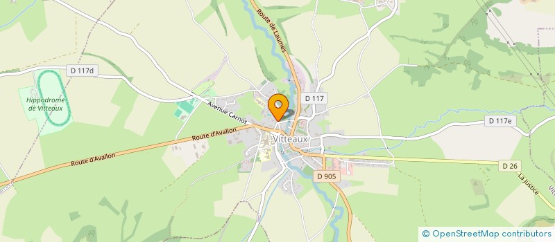 localisation de l'entreprise L ETE DES ARTS EN AUXOIS MORVAN  VITTEAUX