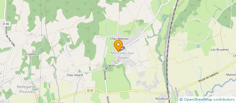 localisation de l'entreprise L ETELA  REVEL-TOURDAN